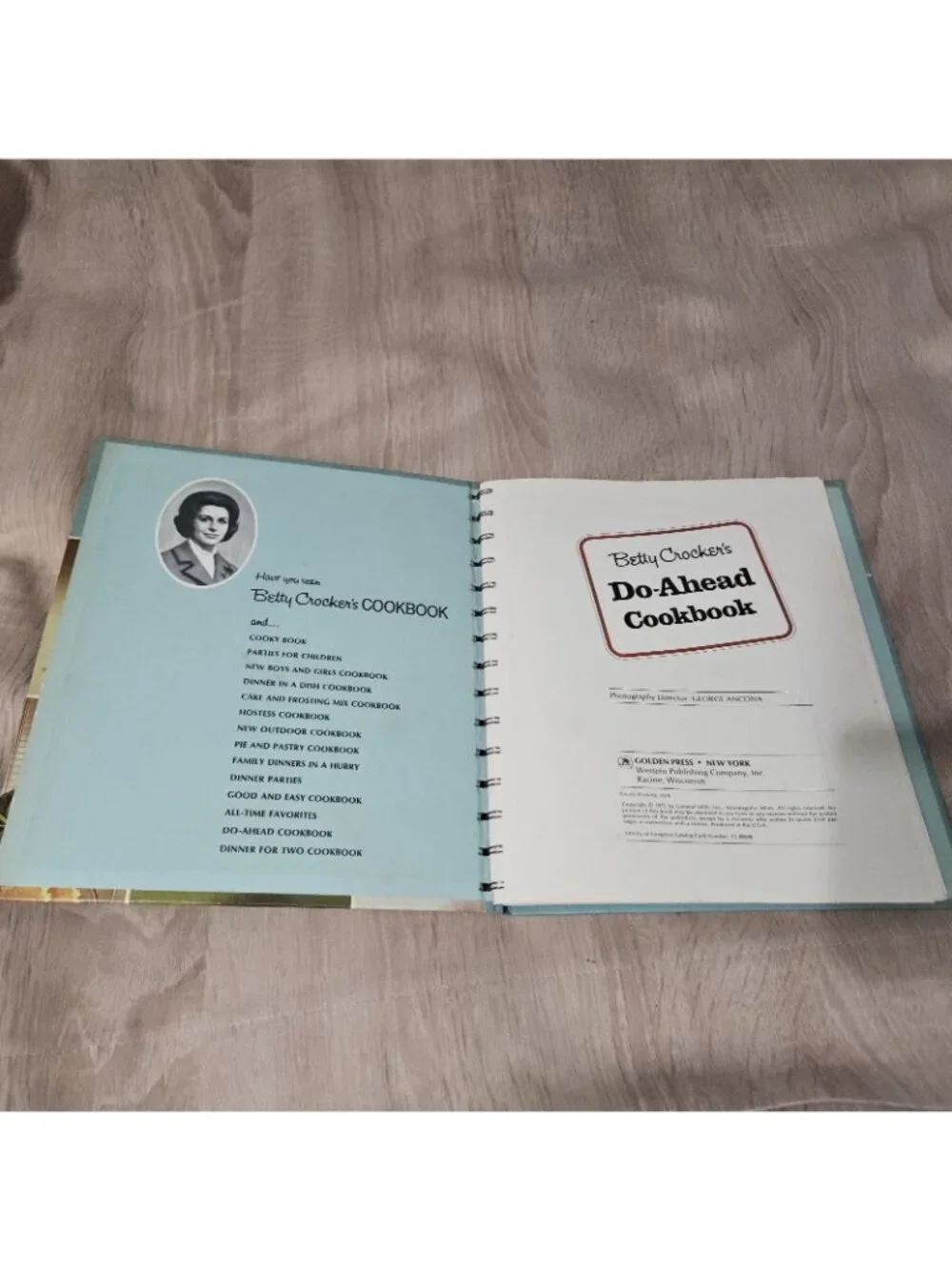 Vintage Betty Crocker Spiral Cookbook - Do-Ahead (From Freezer and Refrigerator)